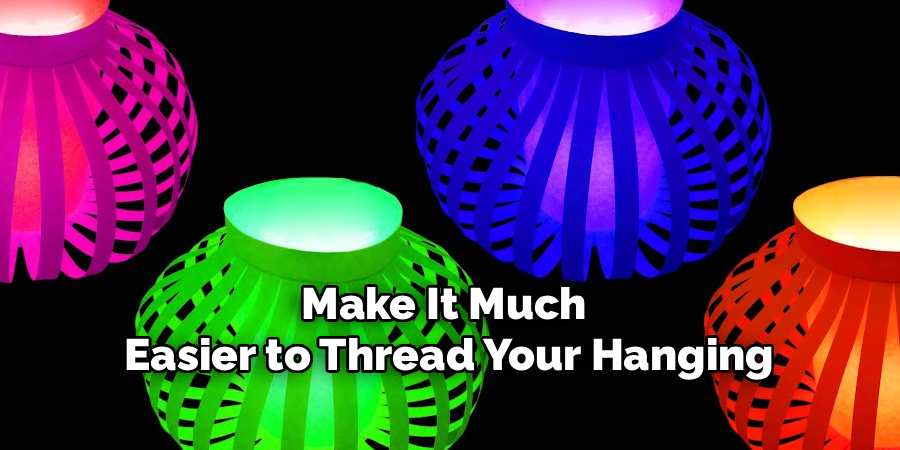 Make It Much
Easier to Thread Your Hanging