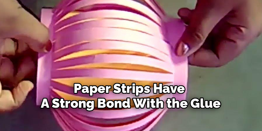 Paper Strips Have
A Strong Bond With the Glue