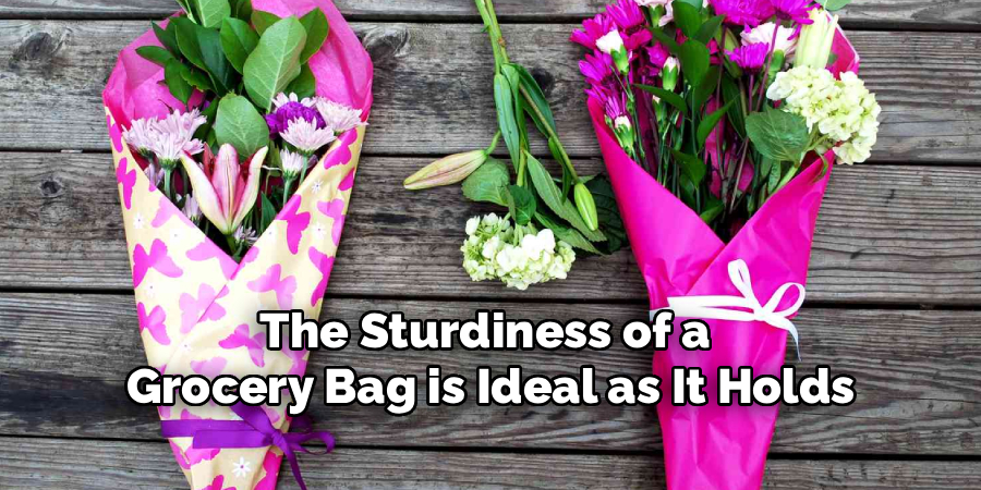 The Sturdiness of a
Grocery Bag is Ideal as It Holds