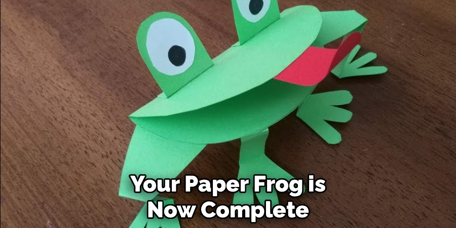 Your Paper Frog is Now Complete